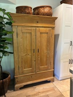 French Pine Armoire  from 1800s