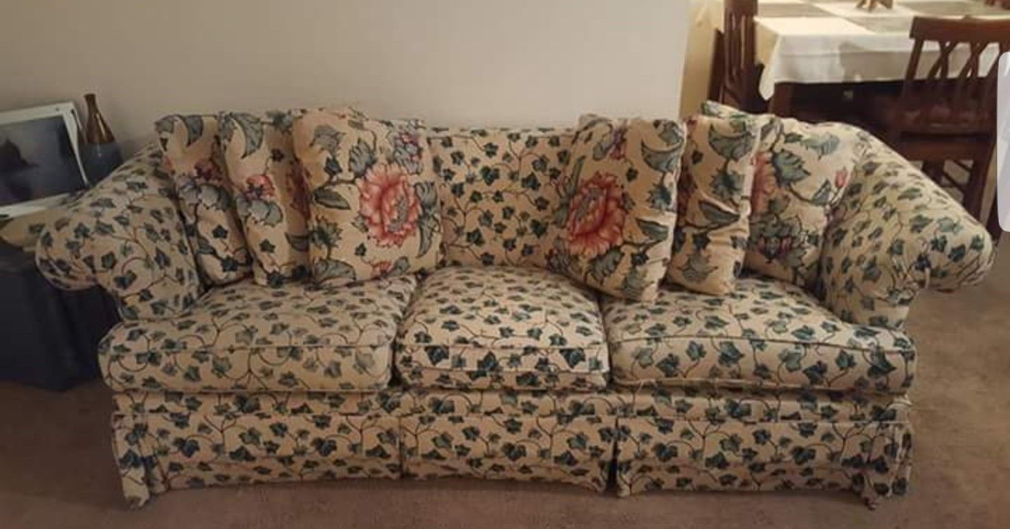 Floral Sleeping Sofa