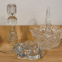Clear Glass Lot of 3