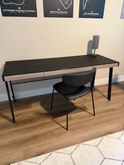 Modern Desk: BDI Sigma 66” with cable management and keyboard tray