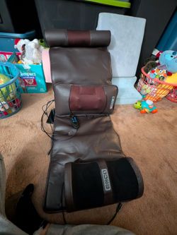 Heated massage seat