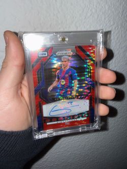 2025-26 Panini FIFA Prizm Gavi Red Pulsar Prolific Signature