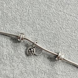 Pandora Bracelet with Charm & Clips