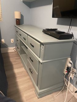 Powder blue dresser or credenza