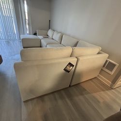 Modular beige couch