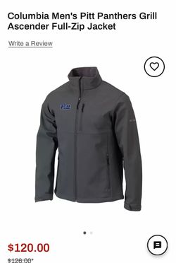 Columbia Pitt Panthers Full-Zip Softshell Jacket
