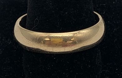 Gold wedding band #29305