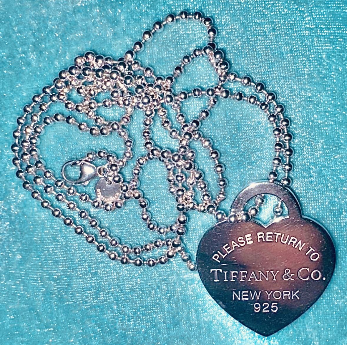 Tiffany & Co. Heart Tag Pendant & Necklace