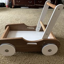 solid wood baby walker