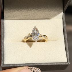 Marquise Engagement Ring 