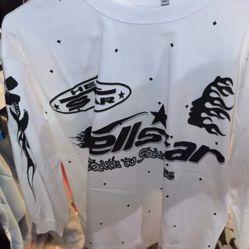 White And Black Hellstar Long Sleeve Shirt
