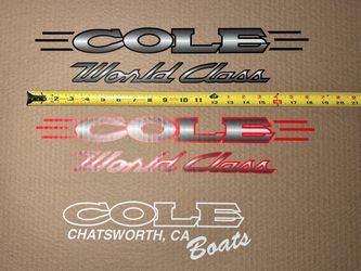 Decals “Cole Boats”