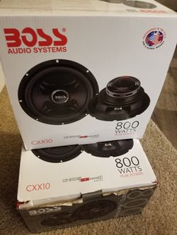 One subwoofer Boss