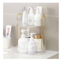 360° Rotating Makeup/Bathroom Organizer for Bathroom or Countertop