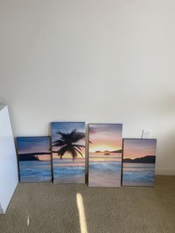 Beach Theme Printed Canvases