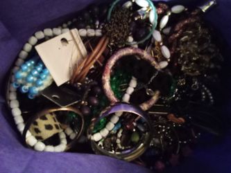 Canvas Bag Of Jewelry