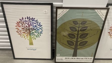 Lot of (3) 24 X 36 Picture Poster Print Art Frames for Prints Posters Etc. by Aaron Brothers - Still In Original Shrink Wrap - Practically NEW.