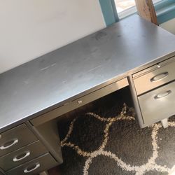 Vintage Steelcase Tanker Desk