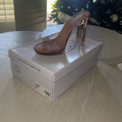 Steve Madden clear Heel