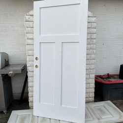 Front Door Solid Wood Entry Door Garage Door Fire Door 20min 36x80