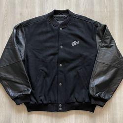 Vintage Dr. Pepper Big 12 Varsity Letterman Wool & Leather Sz XL