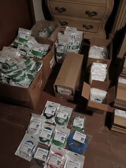 Cat 6 Network Cables New In Package 551 Pieces Over $4600 Retail Value