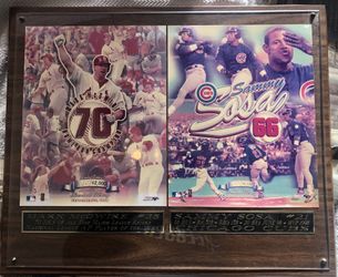 18“ X 15“ Mcgwire And Sosa 1998 Home Run Record