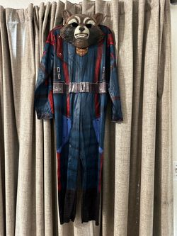 Rocket Raccoon Halloween Costume with Mask Size 6-7