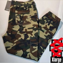 true religion camo joggers with tags