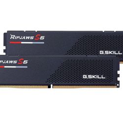 G.SKILL Ripjaws S5 Series (Intel XMP 3.0) DDR5 RAM 32GB (2x16GB) 6000MT/s CL30-40-40-96 1.35V Desktop Computer Memory UDIMM - Matte Black (F5-6000J304