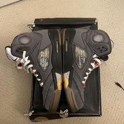 Jordan 5 off white muslin size 10