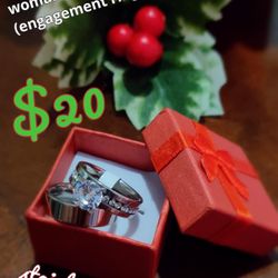 🎁Size 8 Wedding Set Promise Ring $20