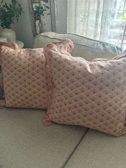 TWO PILLOWS     18” X 18”