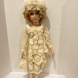  American Classics 24" Beatrice Doll Porcelain Doll Collection Cracker Barrel.