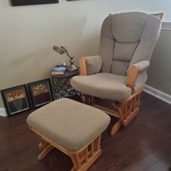 Rocking Chair with Leg Rest