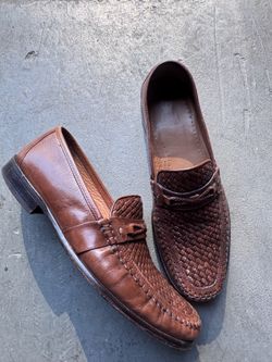 Men’s Florshiem brown leather loafers size 10