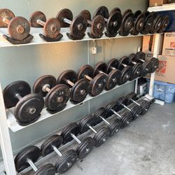 Full Gym Dumbbell Set With Rack!!!