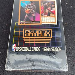 Skybox NBA Basketball Sports Cards 1990-91 Season 36 Packs Factory Sealed Box