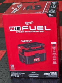 Brand New MILWAUKEE M18 FUEL PACKOUT 18-Volt Lithium-lon Cordless 2.5 Gal. Wet/Dry Vacuum (Vacuum-Only)
