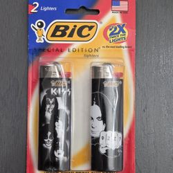 Limited Edition "KISS & Ozzy Osbourne" Bic Lighter Set