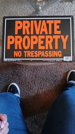 Private Property Sign