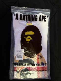 White Burberry Bape T (small)