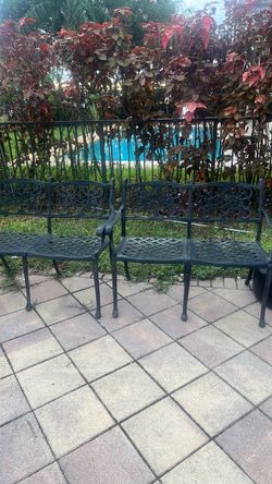 Metal bench $100 each