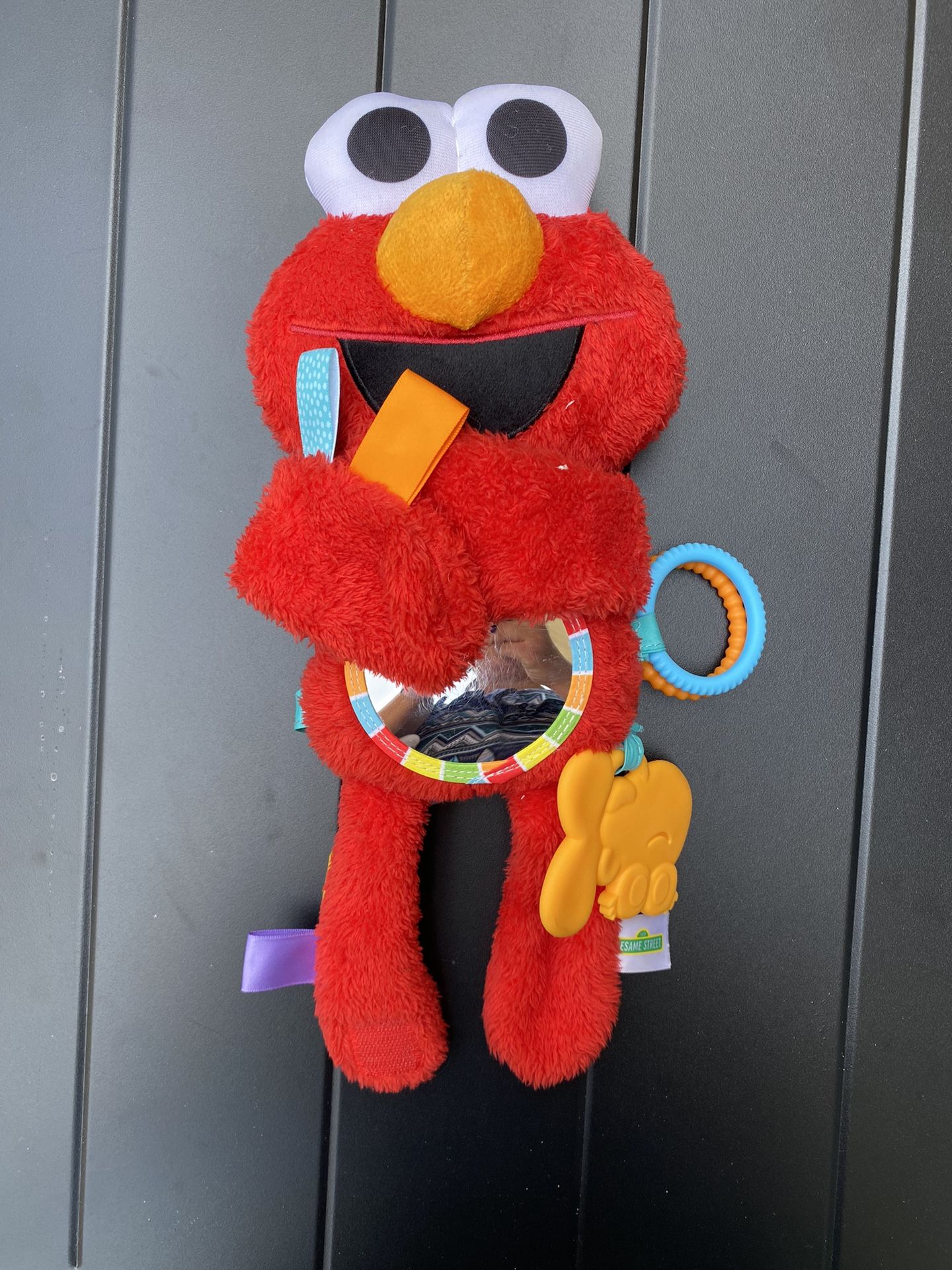 Bright Starts Sesame Street Elmo Travel Buddy Plush Take-Along Stroller Carrier
