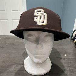 San Diego Padres Alternate Hat Size 7 5/8 Brown New Era 59fifty NEW