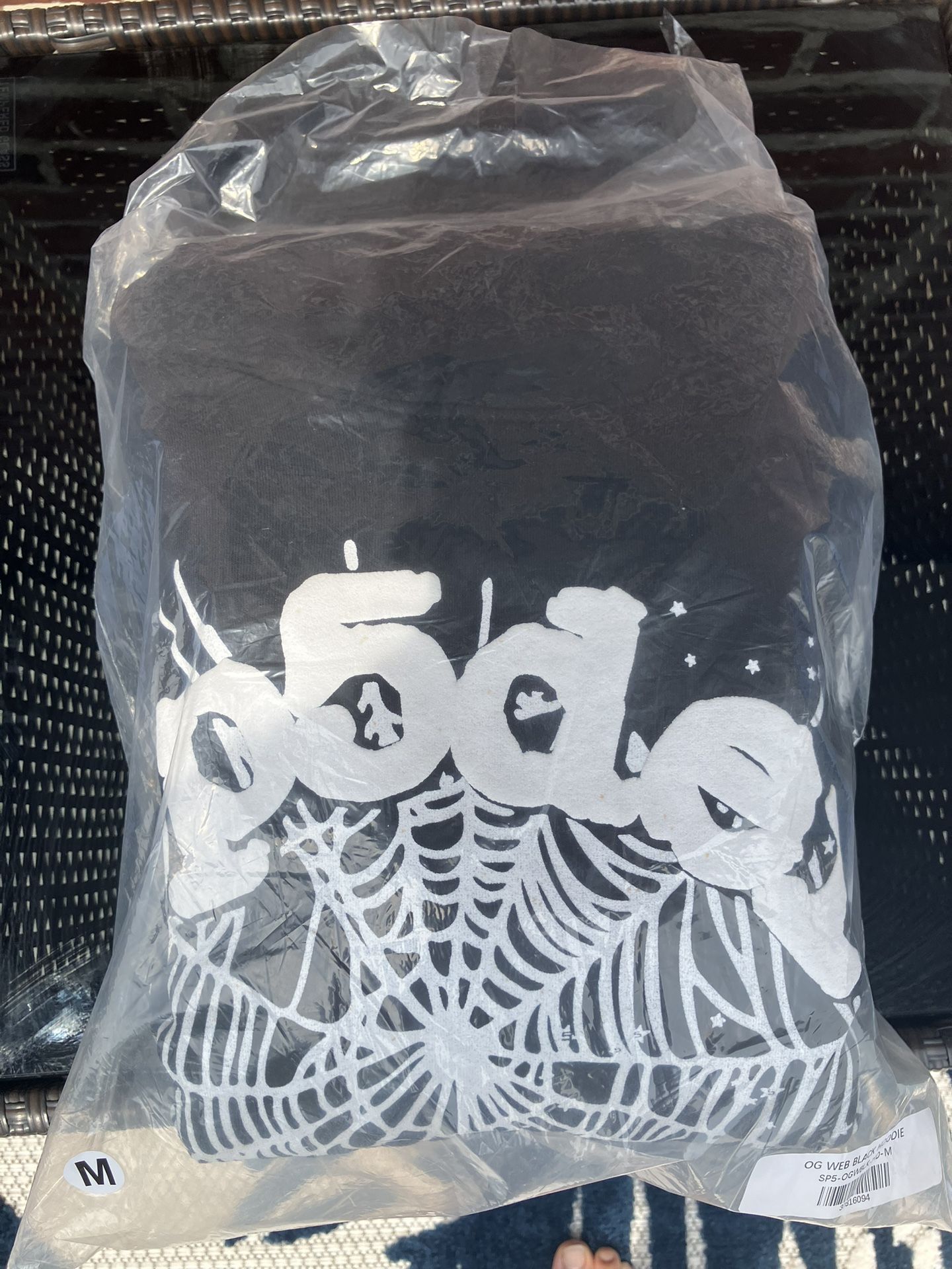 Sp5der Hoodie OG Web Black