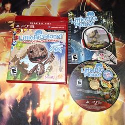 PS3 GREATEST HITS LITTLE BIG PLANET: GAME OF THE YEAR EDITION...ADULT OWNED AND KEPT IN A SMOKE FREE HOME...$30 OBO...