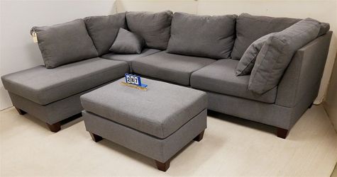 Grey Chaise Couch Brand New