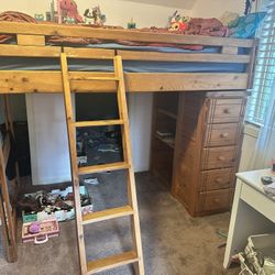 Twin Bunk Bed Frame And Drawers 
