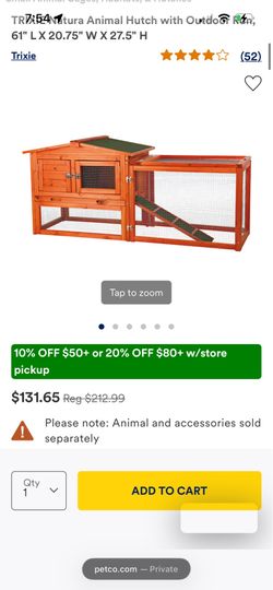 ANIMAL hutch with outdoor run